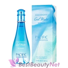 Cool Water Pacific Summer by Zino Davidoff for Women 3.4oz Eau De Toilette