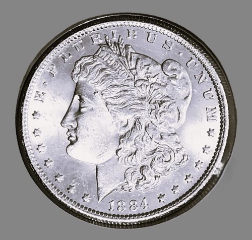 1884-O MORGAN SILVER DOLLAR  $1  NEW ORLEANS MINT SILVER COIN / BU-UNC DETAILS