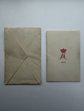 WW1 British Princess Mary's 1914 Christmas Gift Tin's Greetings Card & Envelope