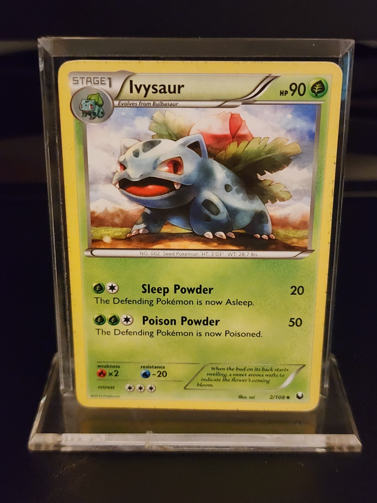 Pokemon Ivysaur 2/108 Dark Explorers Regular Card - LP