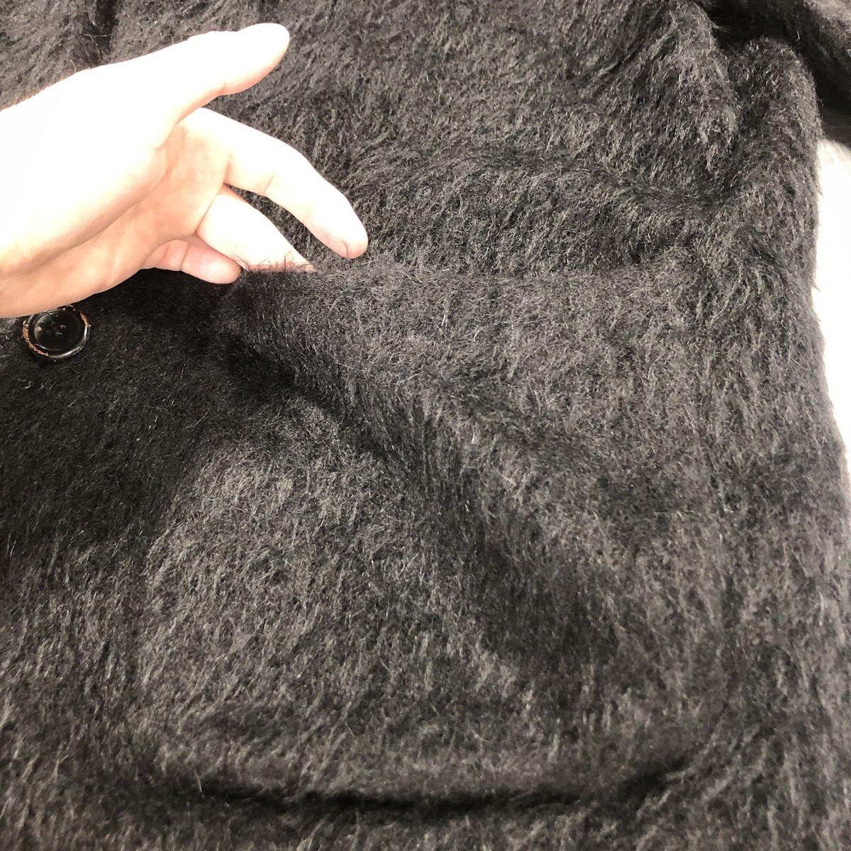 Our Legacy Mohair Black Cardigan 46 Large | eBay