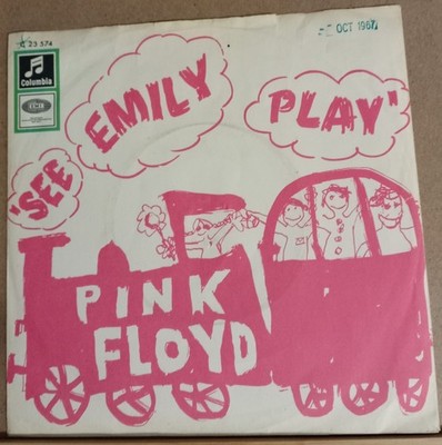 PINK FLOYD SEE EMILY PLAY 7'' PS ORIGINAL GERMANY  RARE SINGLE 1967 SYD BARRETT