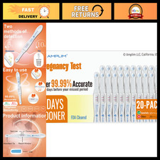 20 Pack Early Detection Pregnancy Test Strips - Accurate  Fast Results for Wome