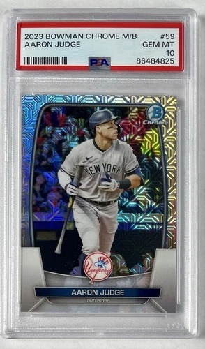 Aaron Judge 2023 Bowman Chrome #59 Mega Box Mojo Refractor PSA 10 GEM MINT