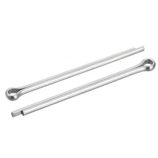 Split Cotter Pin, 6mm x 100mm Stainless Steel Clip Fastener Fitting, 2Pcs