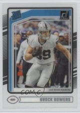 2024 Panini Clearly Donruss Rated Rookie Brock Bowers #57 0l8y