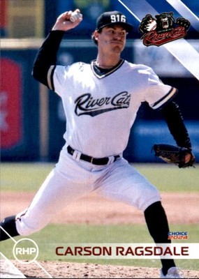 2024 Sacramento River Cats Choice #25 Carson Ragsdale Wesley Chapel Florida Card