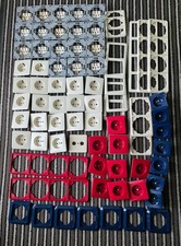 Konvolut Steckdose Abdeckung Abdeckrahmen Jung Rot/Weiß/Blau