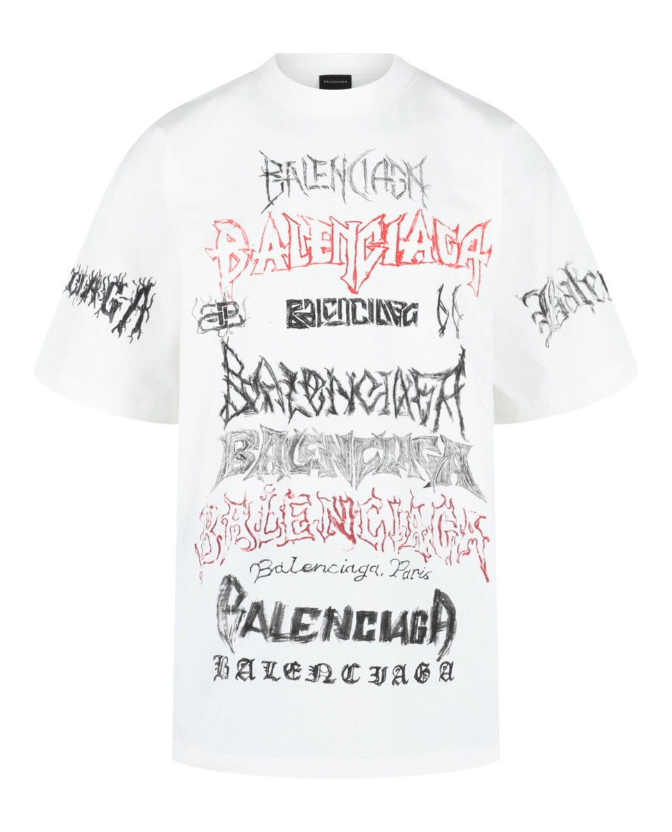 y*m様 BALENCIAGAロゴ半袖シャツ　40 Balenciaga Mens DIY Metal T-Shirt | eBay