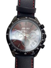 SEIKO Berserk 300 Limited Edition Quartz Watch Analog Leather BRD BLK 8T63 01S0