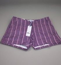 Southern Tide Alice Seersucker Shorts Blue Night Pink Blue Chevron NWT Sz 2