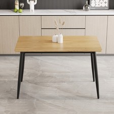 Modern minimalist MDF grain tabletop dining table, stylish dining table,DJYC