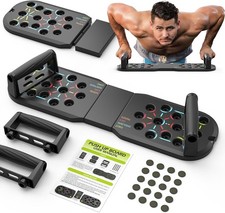 Push Up Board Fitness, Workout Home Gym Equipment, 20 in 1 Exercise Pushup Bar H