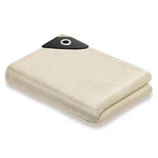 Welding Blanket Fire Resistant Large 6x8 ft - 6x8 ft (Pack of 1) Golden