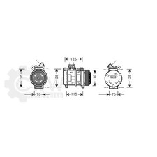 AVA QUALITY COOLING Kompressor Klimaanlage für BMW 3er Cabriolet E36 5er E34