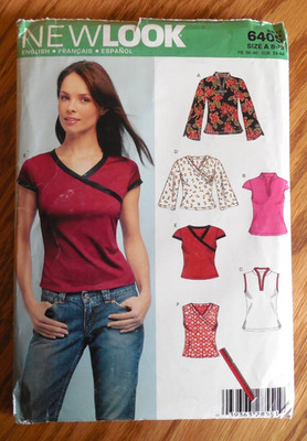 NEW Simplicity NEW LOOK Pattern 6405 Misses' sz 8-18  Blouse*Top w Variations