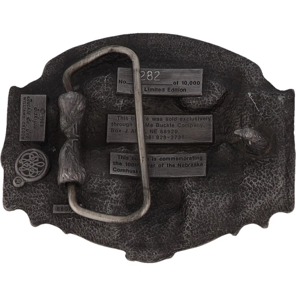 Nuevo Nebraska Cornhuskers Herbie Husker Fútbol Americano Años 90 Nuevo De Colección Hebilla de Cinturón Foto 2 de 4