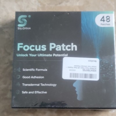 Siloran Focus Patch 48 Patches w/ Vitamins A, B1, B2, B3, B5 Mental Focus