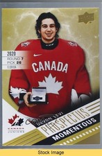 2021 Upper Deck Team Canada Juniors Prospectus Momentous Devon Levi READ 0l4c