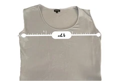 Women’s Bleusalt Light Blue Tank Button Up Side Abilone Buttons