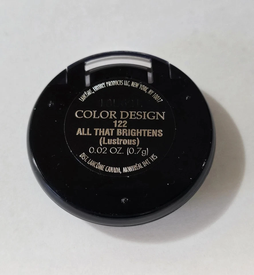 Lancome Color Design Eyeshadow Singles 122 ALL THAT BRIGHTENS .02 OZ / .7 g NWOB - Image 2 of 2