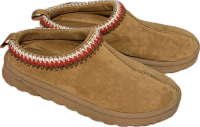 UGG Brand Braid Tazz Platform Slippers Chestnut Women's Sz7M