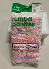 Vintage Montgomery Ward Kids Store Toddler Rumba Panties 4T NIP Pink Lace 2 Pair