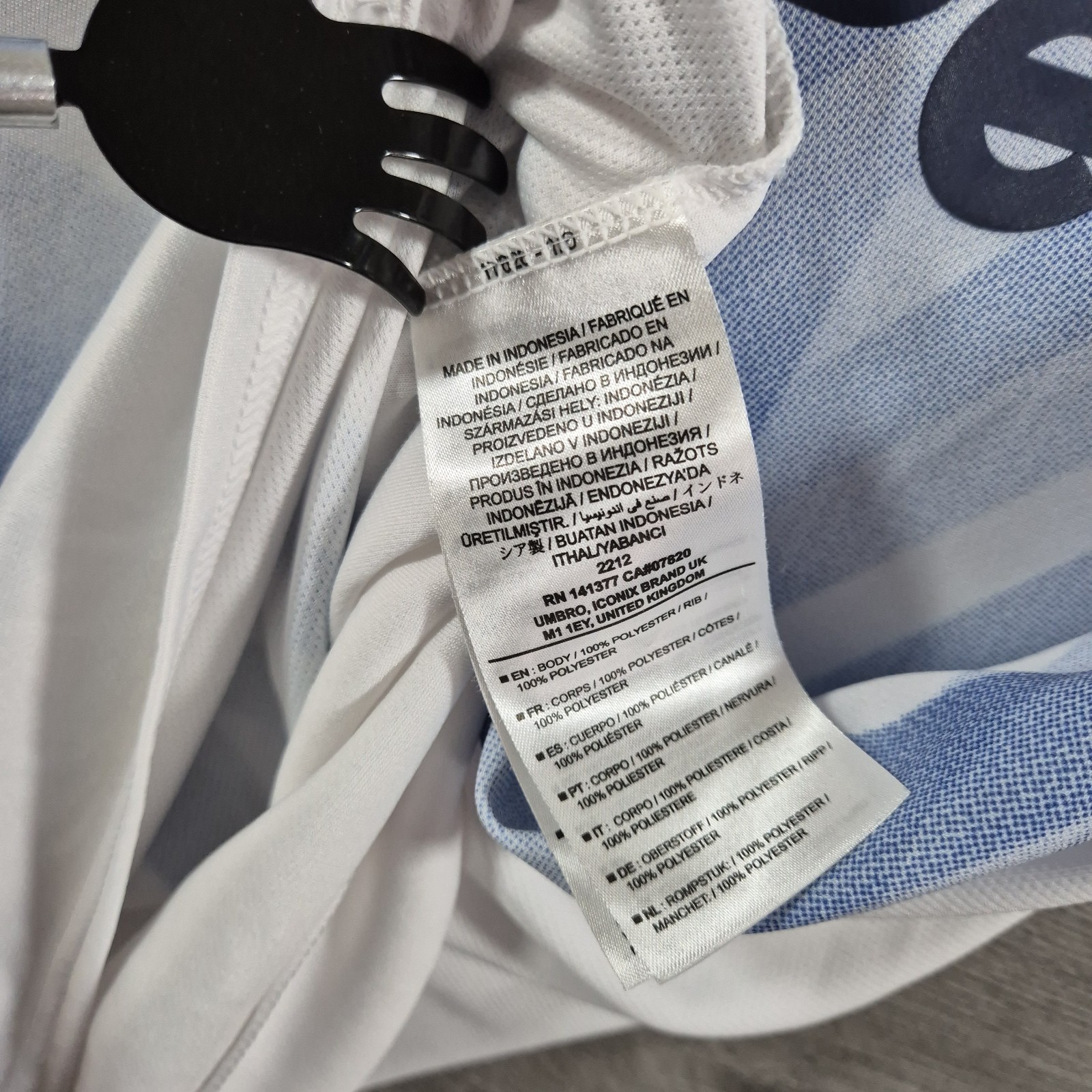 Everton football shirt White Small Umbro 3rd Kit 2018 2019 Jersey Soccer image 5