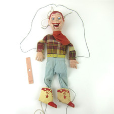 Vintage Howdy Doody String Puppet 16.5" Marionette Doll Composite Head 1950s