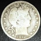1912 Barber Half Dollar Average Circ