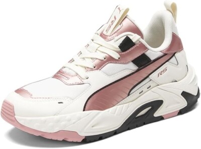 Puma RS-Trck Wns Lace Up Sneakers Shoes | Metallic Frosted Ivory-Rose Gold