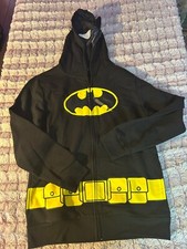 Batman Full ZIP Kids Hoodie Size Large
