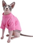 Sphynx Hairless Cats Clothes T-Shirt, & Small Dogs Soft Breathable Cotton