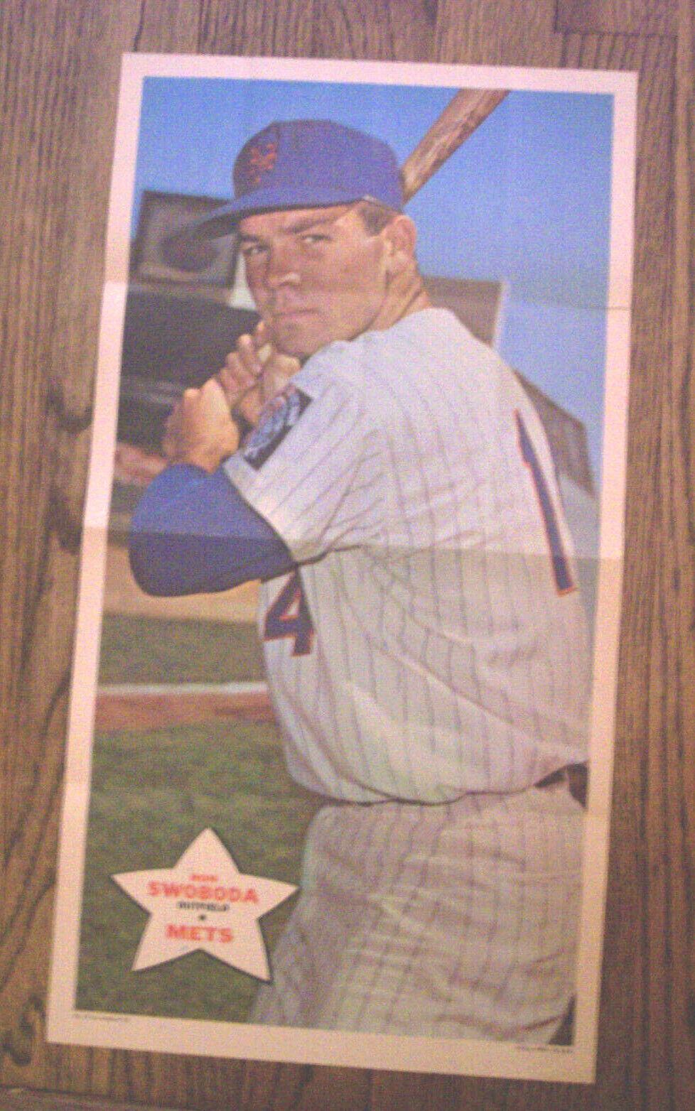 Ron Swoboda 1968 Topps Posters #17 - New York Mets - SUPER RARE - VG