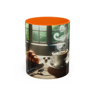 Morning Coffee Accent Mug, Cozy Drinkware, Tea Lovers Gift, Kitchen Decor,
