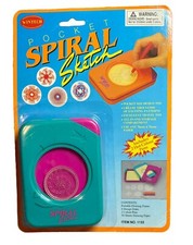 Vintage Travel Spirograph Pocket Wintech 90s 6 Disks 2 Pens Paper Art Vacation
