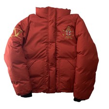 Polo Ralph Lauren Mercer Club Red Puffer Equestrian Down Jacket Winter Coat