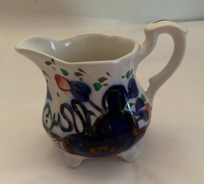 Gaudy Welsh Creamer ''Oyster'' pattern, Made in England, 3 in tall