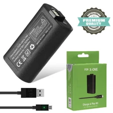 Rechargeable Battery Pack For XBox One X/S Series X/S Controller & Charger Cable