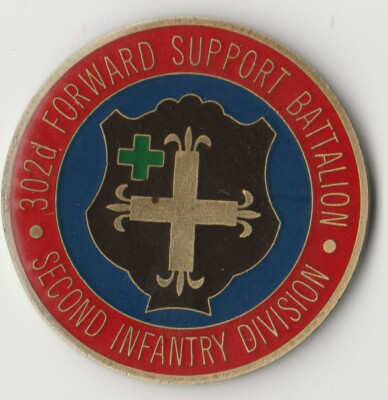 302d Forward Support Battalion 2ID Oath Challenge Coin 2