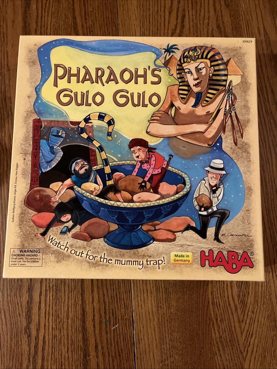 PHARAOH'S GULO GULO BOARD GAME Haba Mummy Trap Germany Missing One