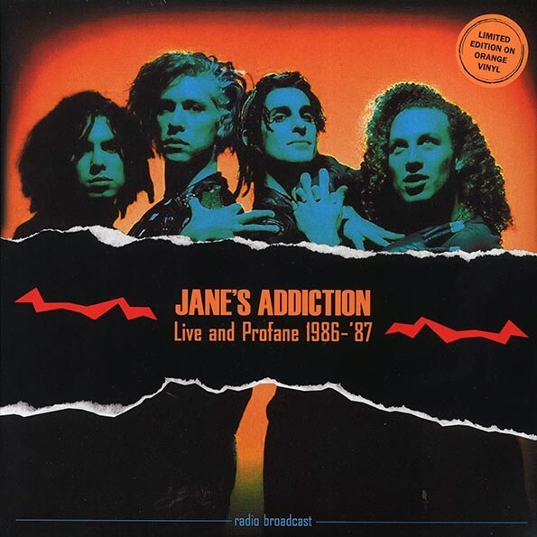 JANE'S ADDCTION Live And Profane 1986-1987 Orange Vinyl LP New