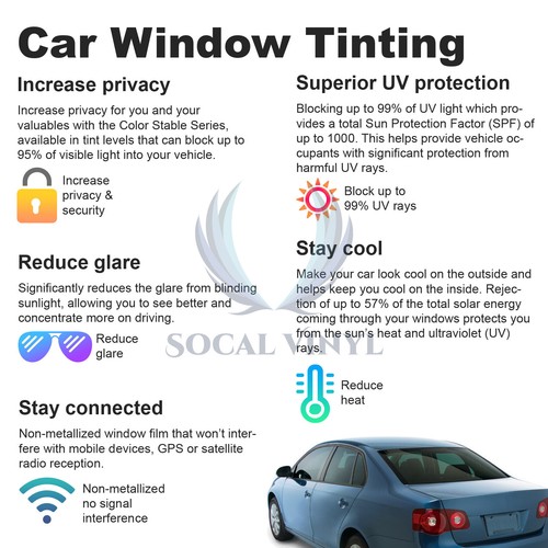 20"x10FT Uncut Window Tinting Film Car Home Office Glass Privacy Security Roll - Picture 2 of 58