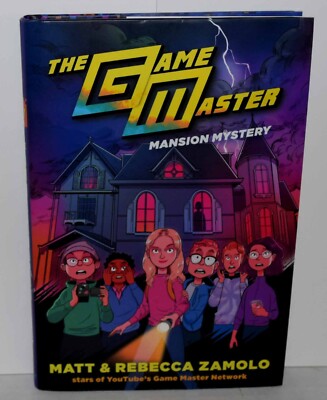 The Game Master: Mansion Mystery by Matt & Rebecca Zamolo~ Hardcover ~ Brand New