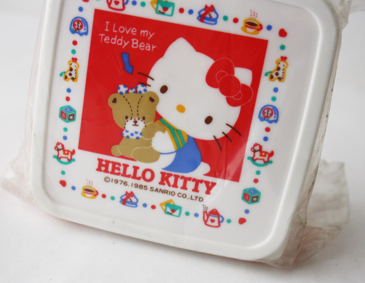 RARE VINTAGE 1985 HELLO KITTY LOVE MY TEDDY CASE SANRIO SKATER