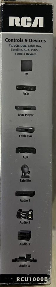 Universal Remote Programmable Learning Remote Touchscreen Digital RCA RCU1000B - Image 4 of 4