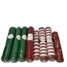 Lot of 10 Rolls of Decorative Poly Mesh Various Sizes perfect for Christmas New
