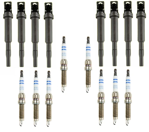 8 BOSCH Ignition Coil Set +8 Spark Plug Kit For BMW 2010-2013 x5M /2010-2014 x6M