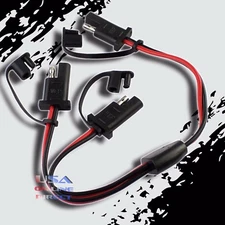 2 pcs SAE Y-Adapter Waterproof Motorcycle Tender Battery Plug Quick Disconnect