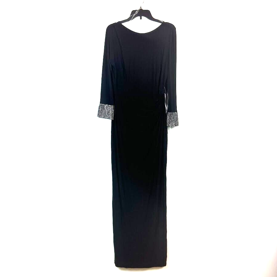 msk long sleeve dresses MSK Long Sleeve Smocked Waist Midi Dress Women's Size Small Blue White  Speckled